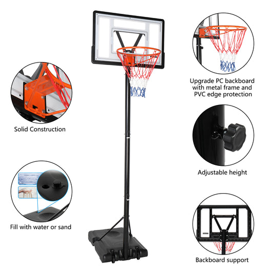 Basketball Hoop Outdoor Portable Basketball Goal & System 48 inch PC B –  MARNUR